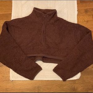 SKIMS Cozy Knit Cropped Boucle’ Sweatshirt